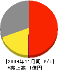 安井電気工事 損益計算書 2009年11月期