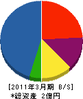 ターボマシンジャパン 貸借対照表 2011年3月期