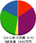 日隈ダクト工業 貸借対照表 2012年10月期