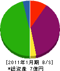 小川建設 貸借対照表 2011年1月期
