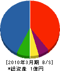 錦海設備 貸借対照表 2010年3月期