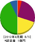 広田建設 貸借対照表 2012年4月期