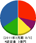 伊藤土木 貸借対照表 2011年3月期