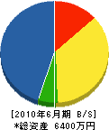 福井工業 貸借対照表 2010年6月期