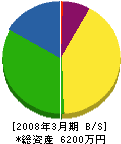 大斗興産 貸借対照表 2008年3月期