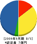 勝島製作所 貸借対照表 2009年9月期
