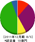 空知リゾートシティ 貸借対照表 2011年12月期