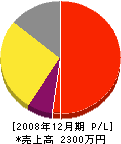 関西住建 損益計算書 2008年12月期