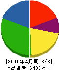 豊村建設 貸借対照表 2010年4月期