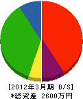 佐藤技研 貸借対照表 2012年3月期
