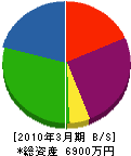 高田メンテナンス 貸借対照表 2010年3月期