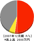 竹田設備 損益計算書 2007年12月期