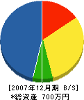 鈴木実業 貸借対照表 2007年12月期