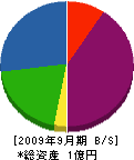 黒川機水 貸借対照表 2009年9月期
