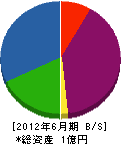 吉原工業所 貸借対照表 2012年6月期