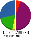 近藤電業社 貸借対照表 2011年10月期