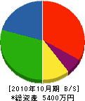 小松園 貸借対照表 2010年10月期