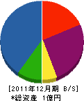 佐々木丸六工務店 貸借対照表 2011年12月期