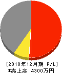 鞍田組 損益計算書 2010年12月期