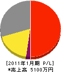 上田信州電機 損益計算書 2011年1月期