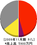 奥田興業 損益計算書 2009年11月期
