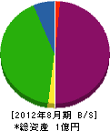 三和総社 貸借対照表 2012年8月期