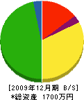 岡山塗装工業 貸借対照表 2009年12月期