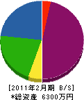 吉川建設 貸借対照表 2011年2月期