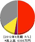 橋本土木 損益計算書 2012年9月期