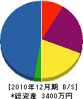 枩田建材 貸借対照表 2010年12月期
