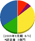 福島建設 貸借対照表 2009年9月期