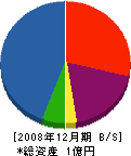 小田工業 貸借対照表 2008年12月期