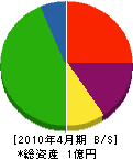 千田塗装興業 貸借対照表 2010年4月期