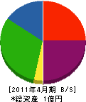 渡辺土木 貸借対照表 2011年4月期