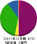 関西商会 貸借対照表 2011年12月期