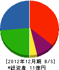 伊藤鉄工造船 貸借対照表 2012年12月期