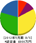 伊藤畳製作所 貸借対照表 2012年5月期