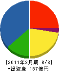 藤田エンジニアリング 貸借対照表 2011年3月期