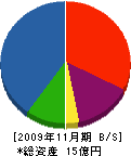 宍粟住建 貸借対照表 2009年11月期
