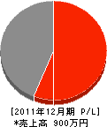 川嶋土建 損益計算書 2011年12月期