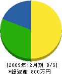 松本建築 貸借対照表 2009年12月期