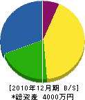 明田板金工業 貸借対照表 2010年12月期