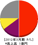 小嶋組 損益計算書 2012年3月期