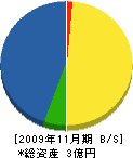 宮崎建設 貸借対照表 2009年11月期