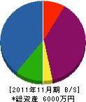 丸二緑地 貸借対照表 2011年11月期