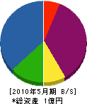 秋山管工 貸借対照表 2010年5月期