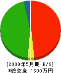 松中電設 貸借対照表 2009年5月期