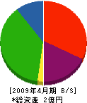 久保田商会 貸借対照表 2009年4月期