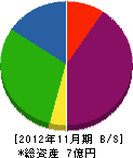 江津開発センター 貸借対照表 2012年11月期