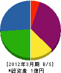 坂戸公衛社 貸借対照表 2012年3月期